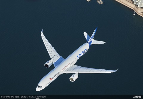 A350-1000 MSN59 arrival at Sydney Airport - demonstration tour