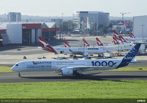 A350-1000 MSN59 arrival at Sydney