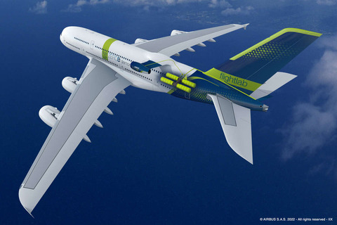 A380-FlightLab-ZeroE-demonstrator-H2C-Perstank1-20220120